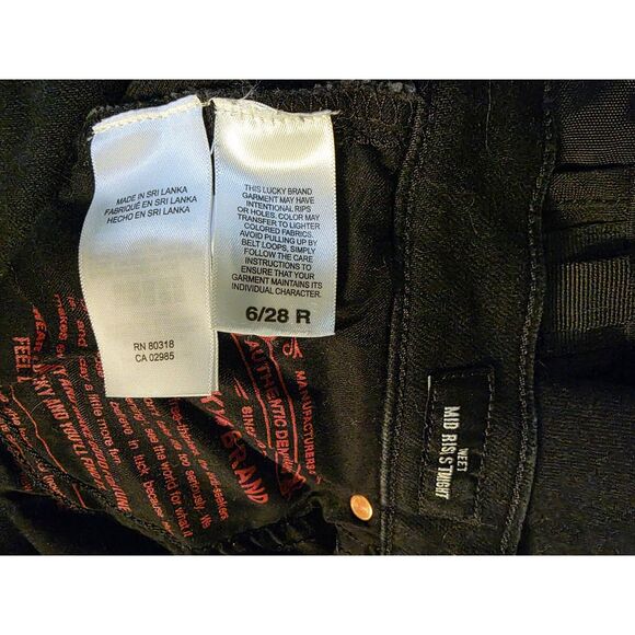 Lucky Brand Mid Rise Sweet Straight (6/28) - Picture 4 of 5